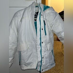 Arctix Kids White and Teal Insulated Jacket